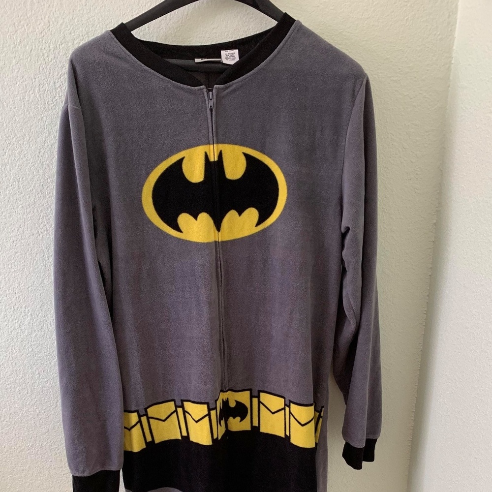Batman Adult Men's Jumpsuit Pajama Size XL
